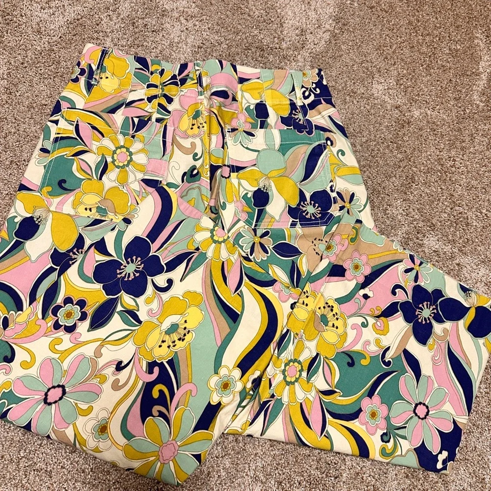 Anthropologie Maeve EUC Multicolor Wide-Leg Colette - Picture 3 of 6
